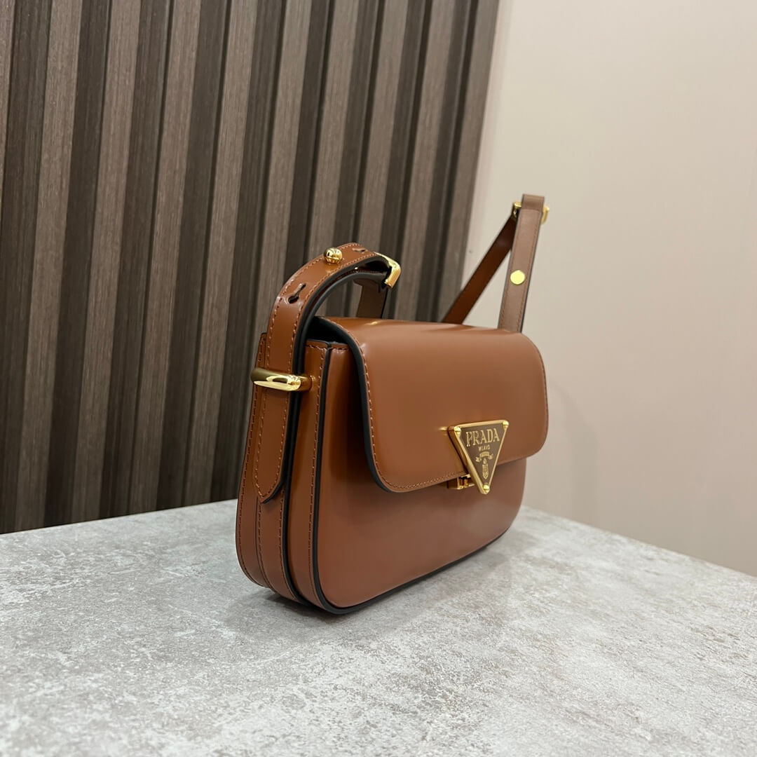 Prada Embleme Saffiano Shoulder Bag