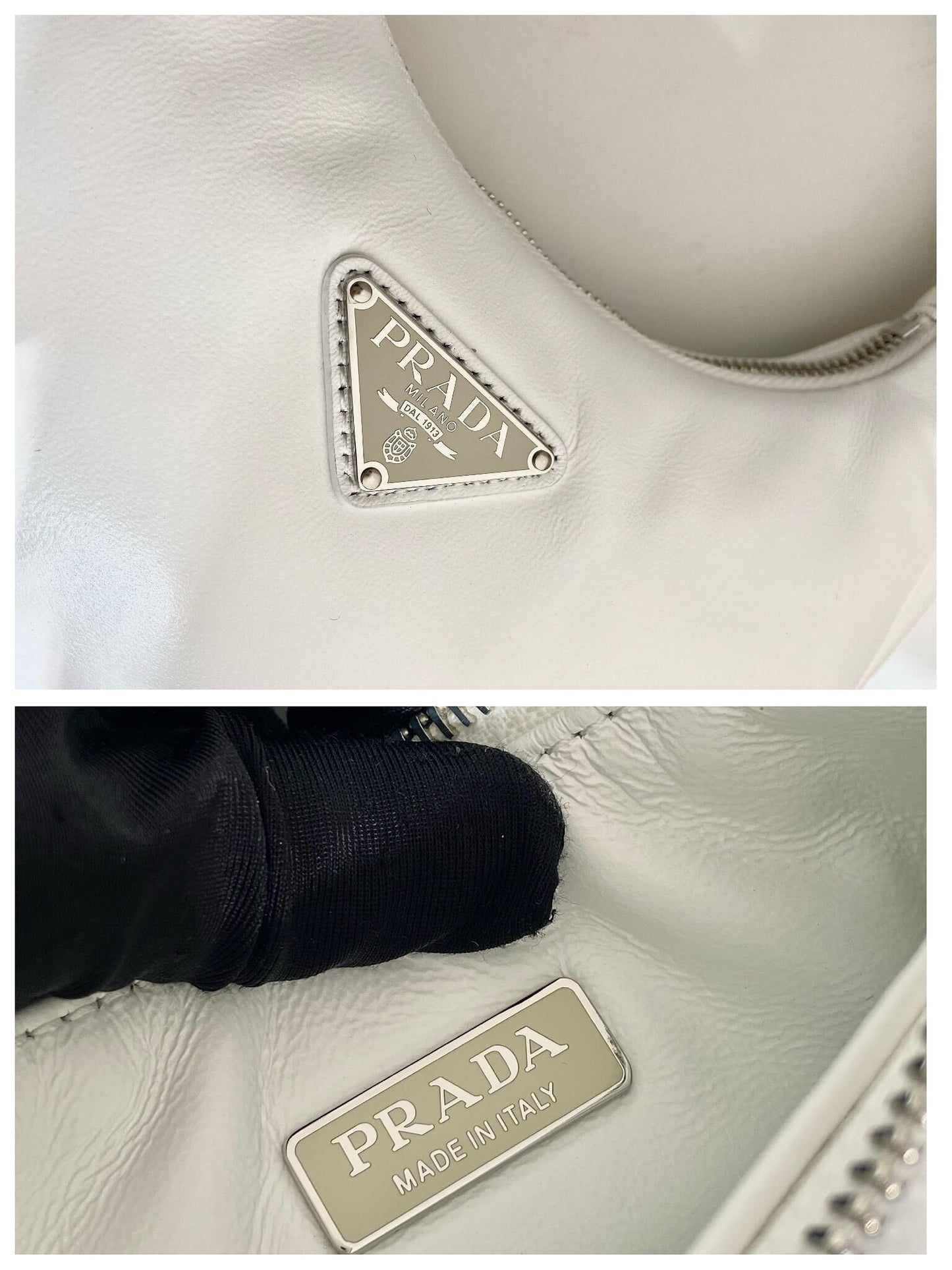 Prada Small Padded White Bag