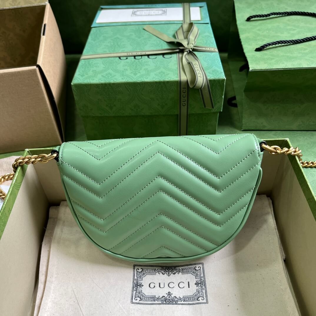 Gucci Mini GG Marmont Leather Shoulder Bag