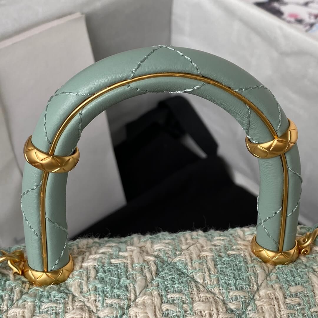Chanel Matelasse 2 Way Top Handle Chain Bag
