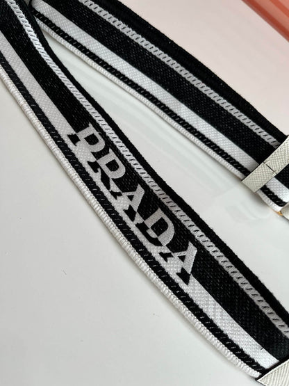 Prada Lettering Logo Tote Bag