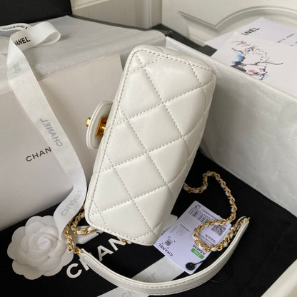 Chanel Matelasse 2 Way Top Handle Chain Bag
