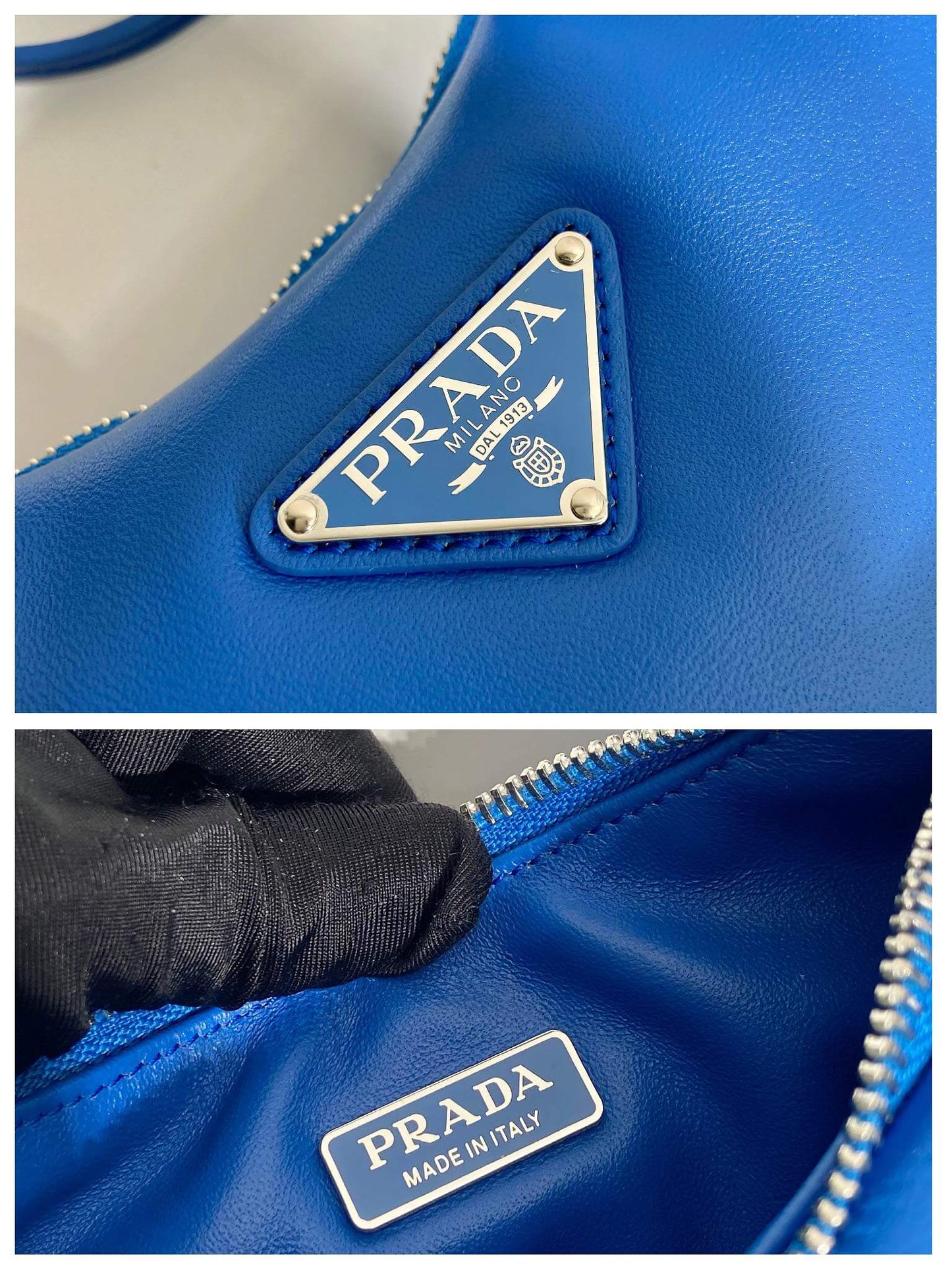 Prada Small Padded Blue Bag