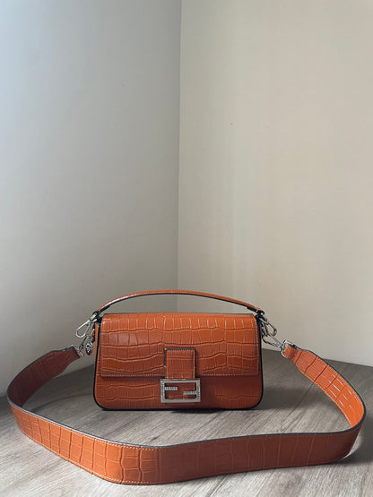 Fendi Baguette Continental Neon Bag