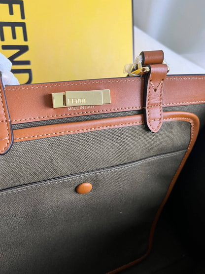 Fendi X-tote Bag In Canvas Bag