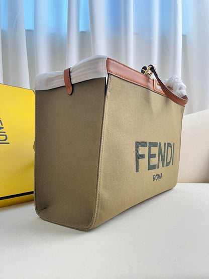 Fendi X-tote Bag In Canvas Bag