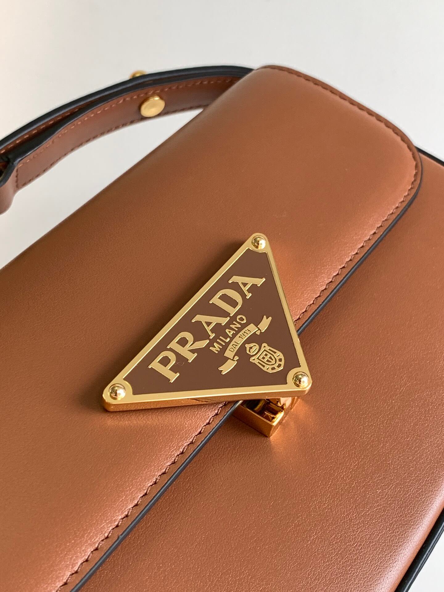 Prada Embleme Saffiano Shoulder Bag