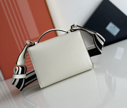Prada Lettering Logo Tote Bag