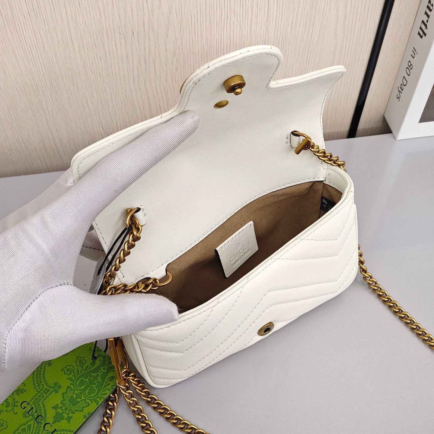 Gucci GG Marmont Mini Shoulder Bag – Matelassé Leather
