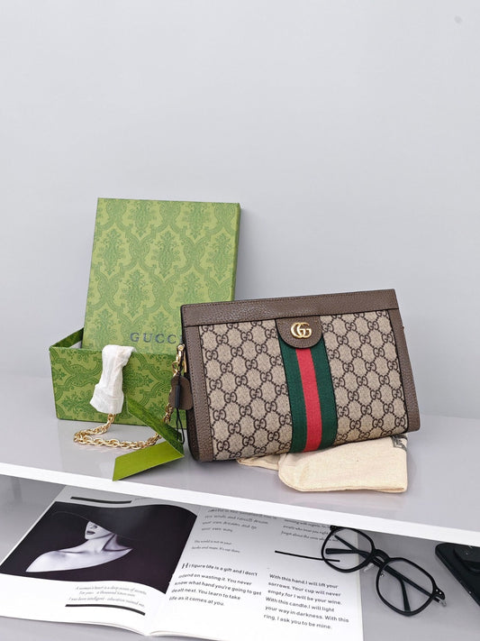 Gucci Ophidia Medium Shoulder Chain Bag