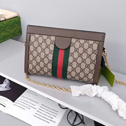 Gucci Ophidia Medium Shoulder Chain Bag