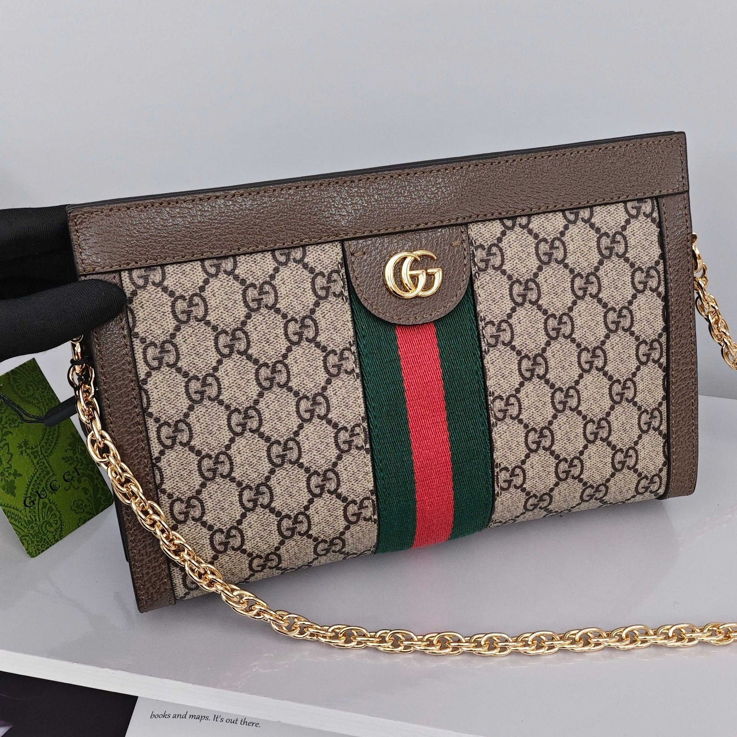 Gucci Ophidia Medium Shoulder Chain Bag