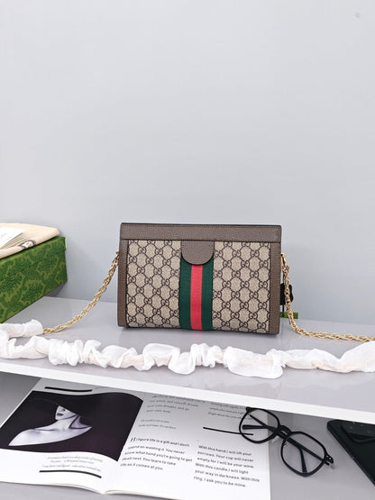 Gucci Ophidia Medium Shoulder Chain Bag
