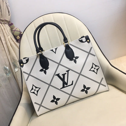 LV ONTHEGO White Bag