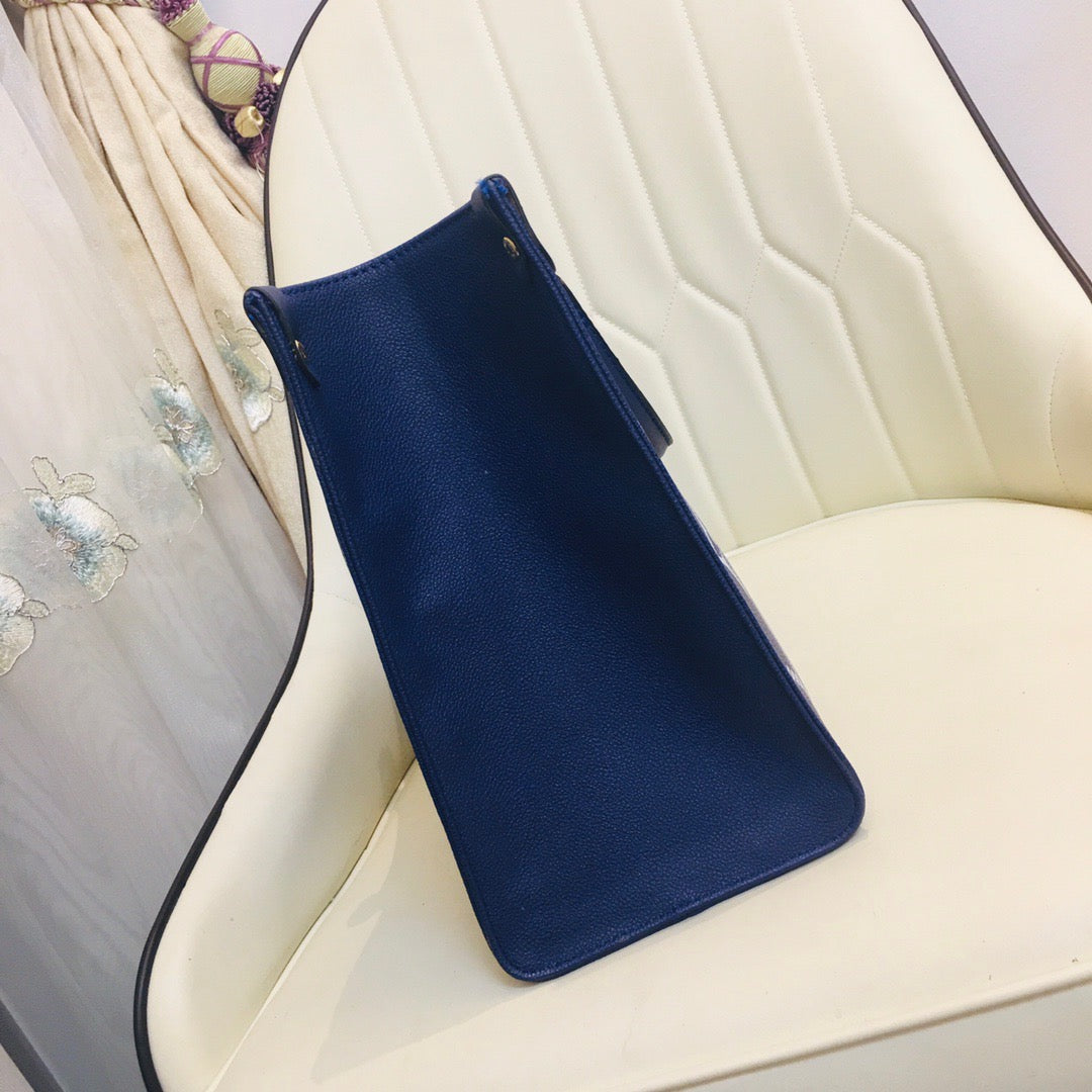 LV ONTHEGO Navy Blue Bag