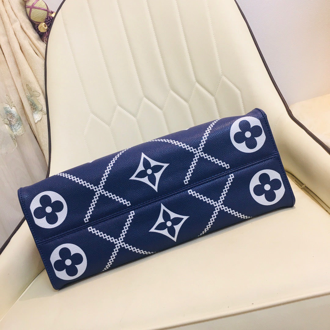 LV ONTHEGO Navy Blue Bag