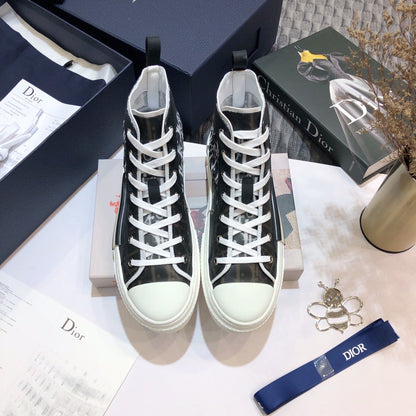 Dior High Top Sneakers White and Black