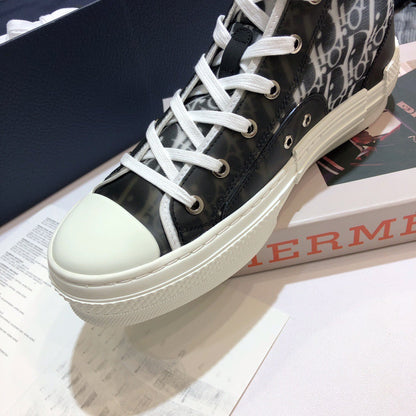 Dior High Top Sneakers White and Black