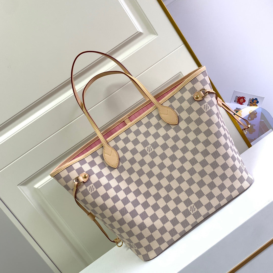 LV Neverfull Damier Azur Bag