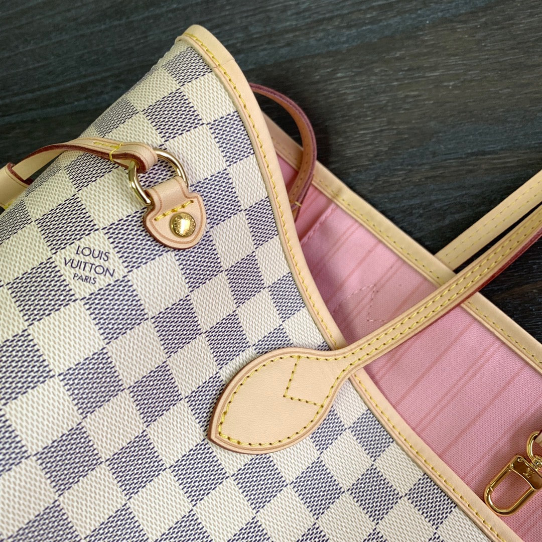 LV Neverfull Damier Azur Bag