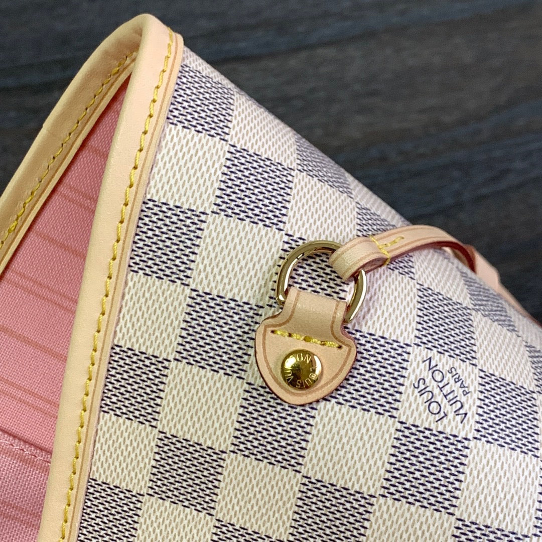 LV Neverfull Damier Azur Bag