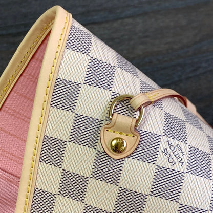 LV Neverfull Damier Azur Bag