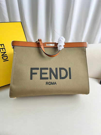 Fendi X-tote Bag In Canvas Bag
