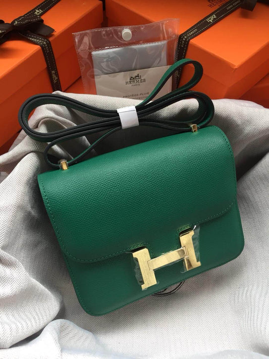 Hermes Constance Green Bag