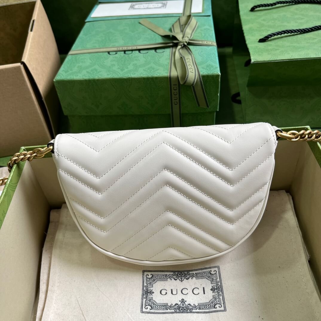 Gucci Mini GG Marmont Leather Shoulder Bag