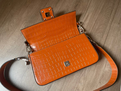 Fendi Baguette Continental Neon Bag