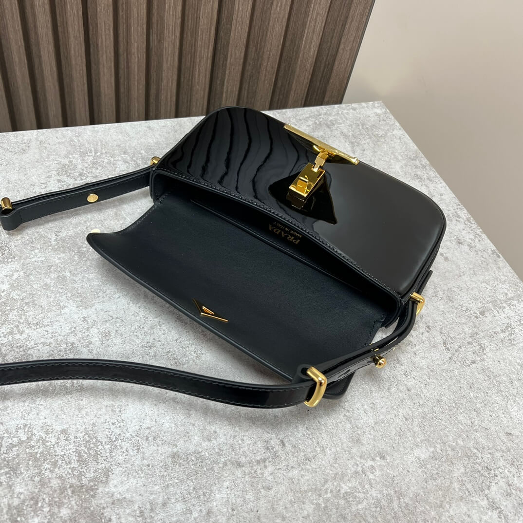 Prada Embleme Saffiano Shoulder Bag