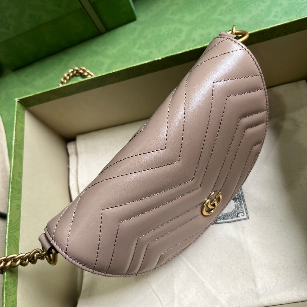 Gucci Mini GG Marmont Leather Shoulder Bag