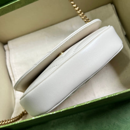 Gucci Mini GG Marmont Leather Shoulder Bag