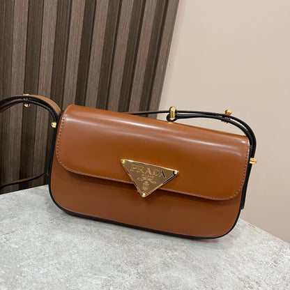 Prada Embleme Saffiano Shoulder Bag