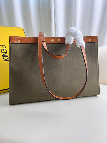 Fendi X-tote Bag In Canvas Bag