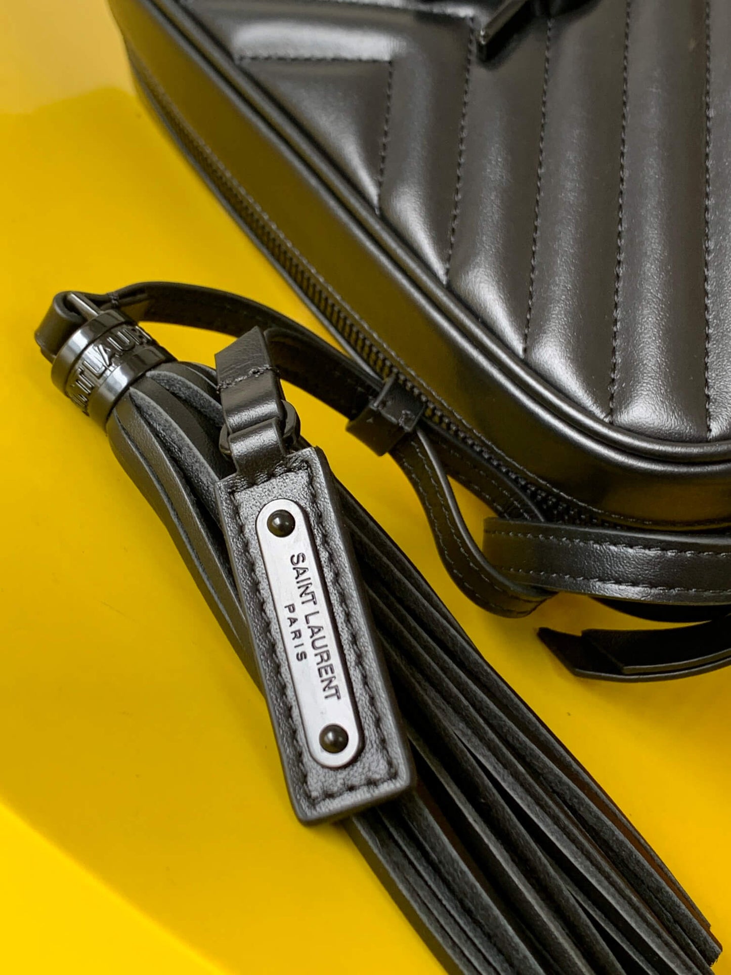 YSL Lou Camera Bag Black Hardware