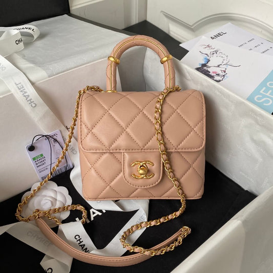 Chanel Matelasse 2 way Top Handle Chain Bag