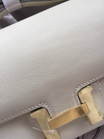 Hermes Constance White Bag