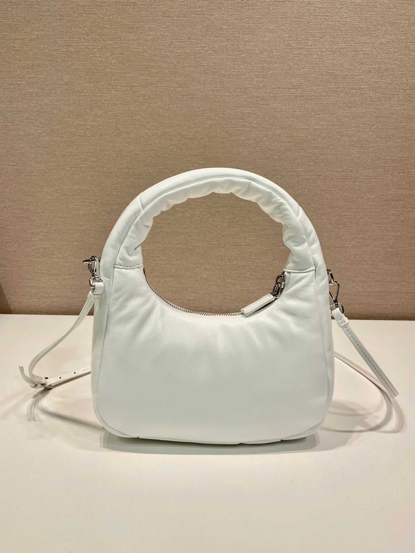 Prada Small Padded White Bag