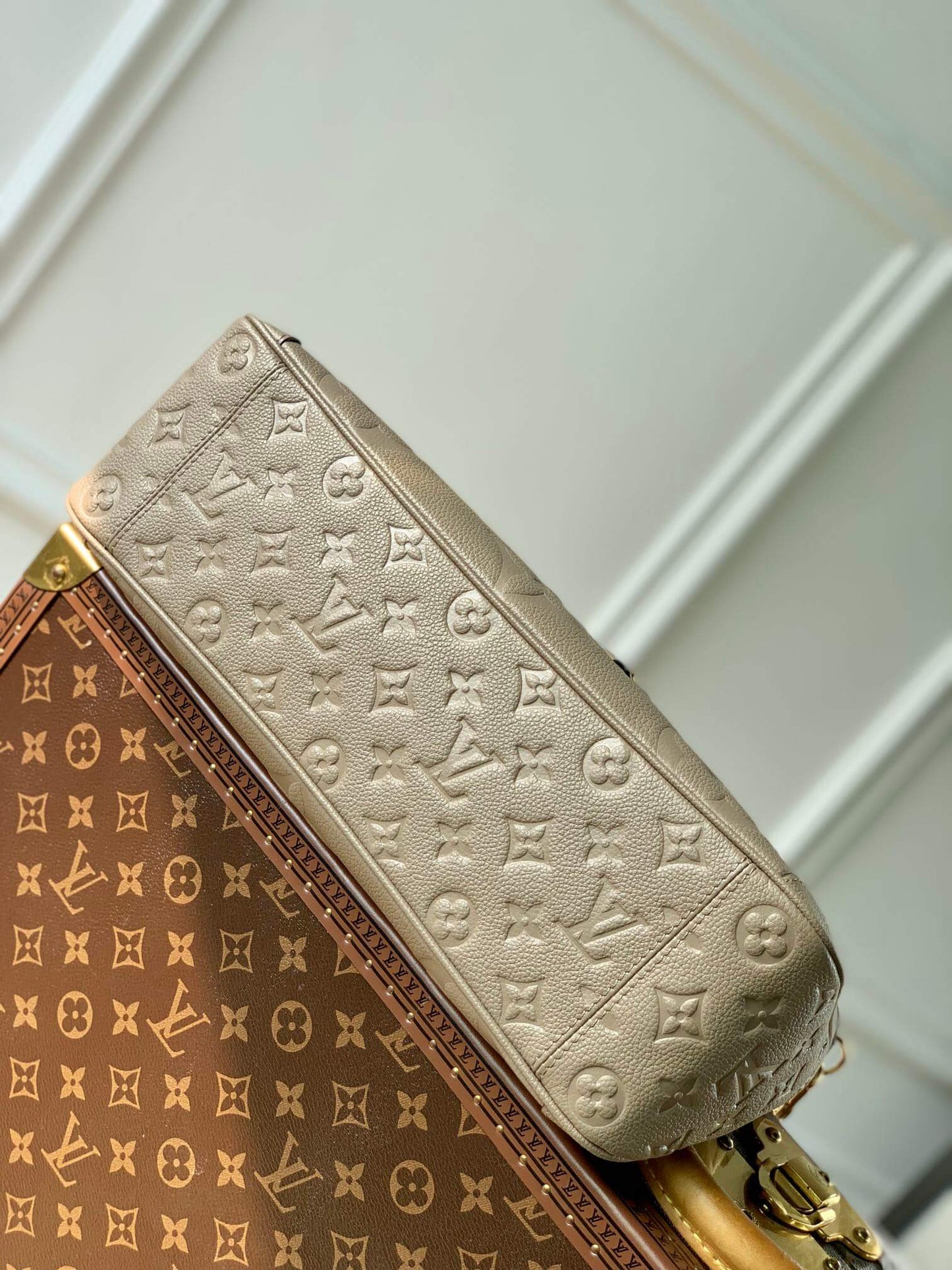LV Trianon Bag In Monogram Empreinte Leather
