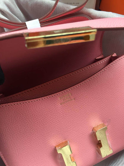 Hermes Constance Pink Bag