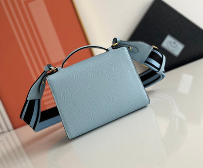 Prada Lettering Logo Tote Bag