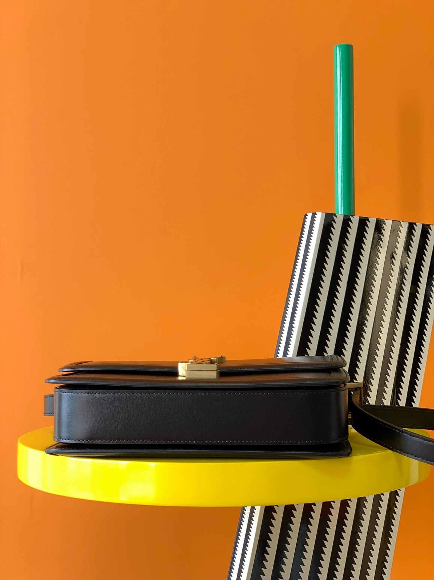 YSL Solferino Shoulder Black Bag