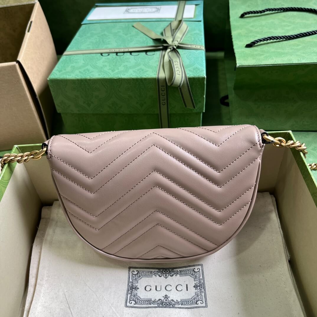 Gucci Mini GG Marmont Leather Shoulder Bag