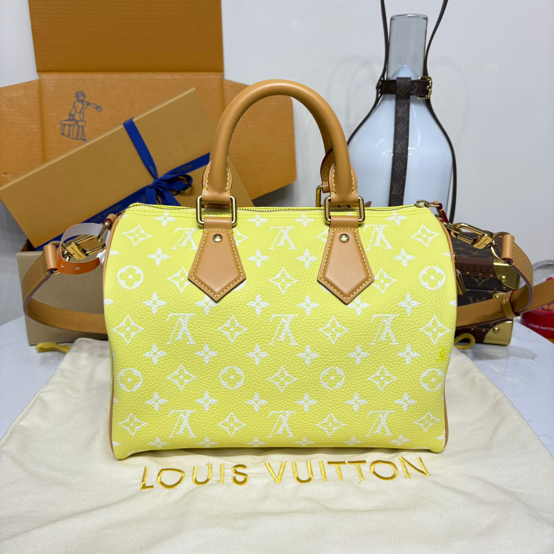 Louis Vuitton Speedy Bandoulière 30 Bag Yellow