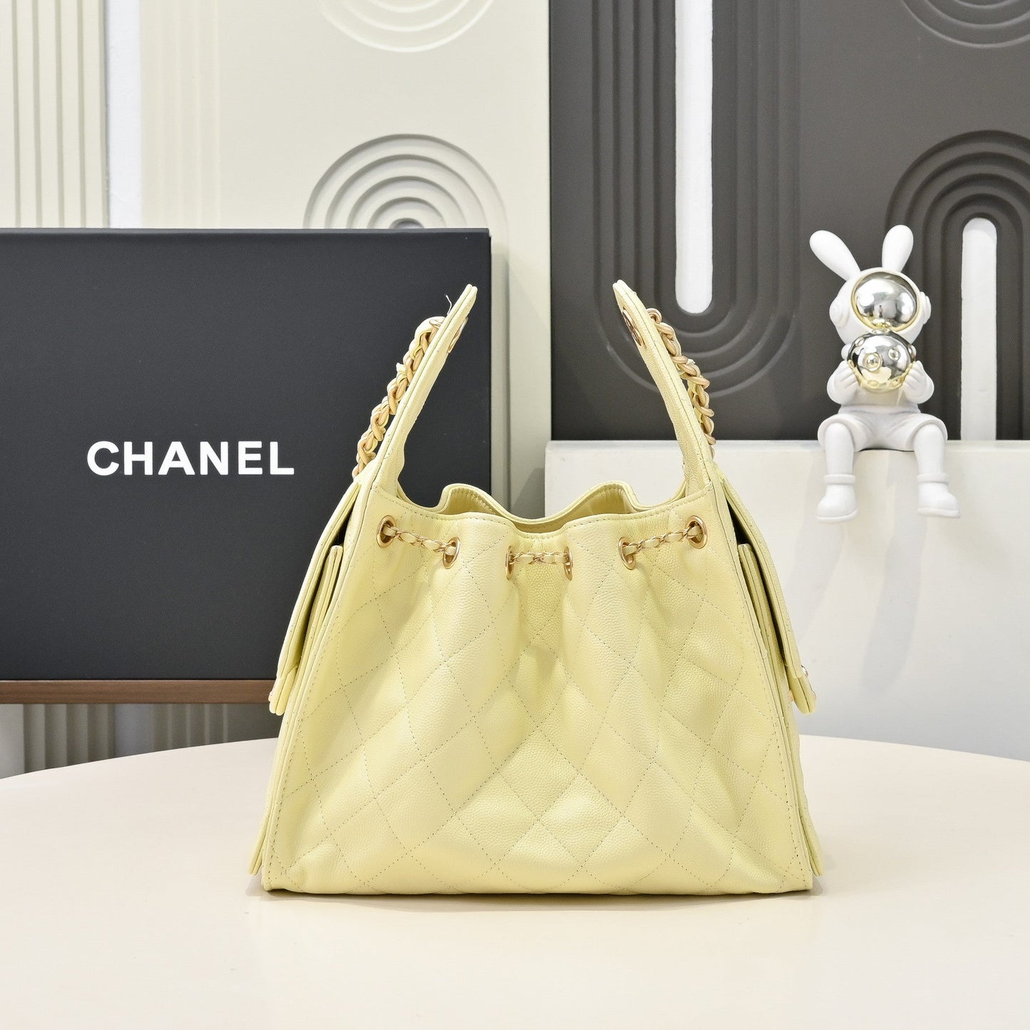 Chanel Hobo 25c Yellow Handbag