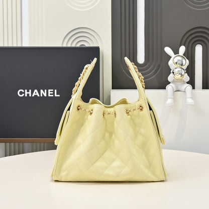 Chanel Hobo 25c Yellow Handbag