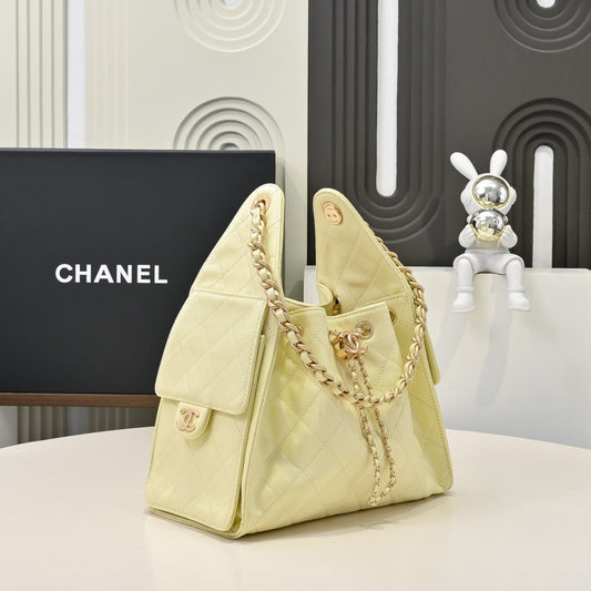 Chanel Hobo 25c Yellow Handbag