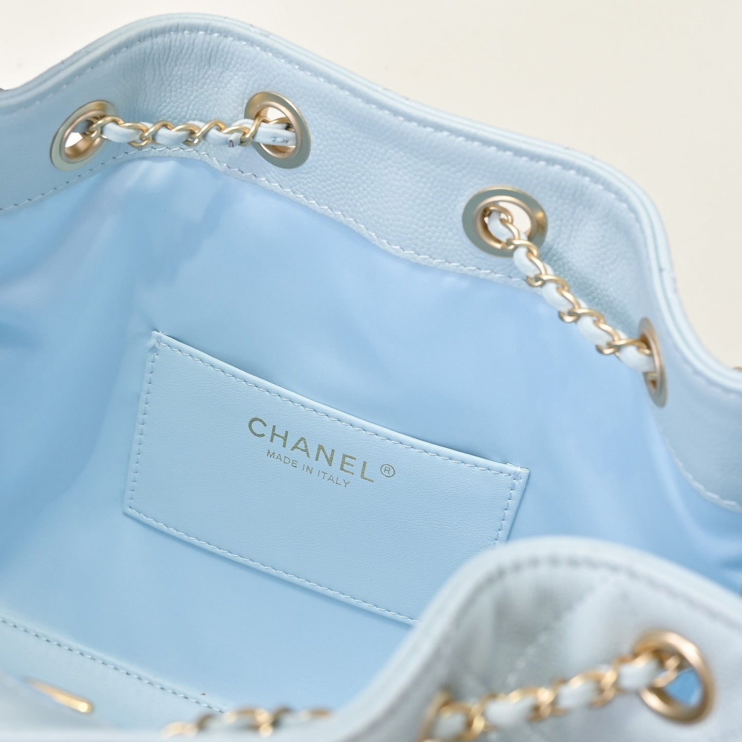 Chanel Hobo 25c Light Blue Handbag