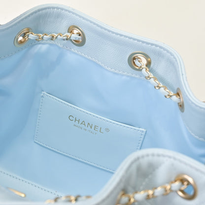 Chanel Hobo 25c Light Blue Handbag